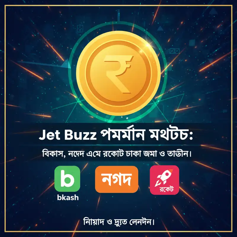 Jet Buzz পেমেন্ট মেথড বিকাশ নগদ রকেট